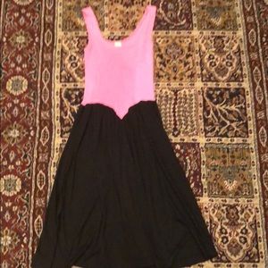 Vintage Black and Pink Summer Dress